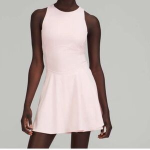 Lululemon light pink court crush tennis dress - 8